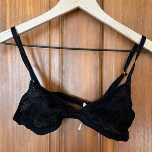 Elegant Madewell Black Lace Bralette
